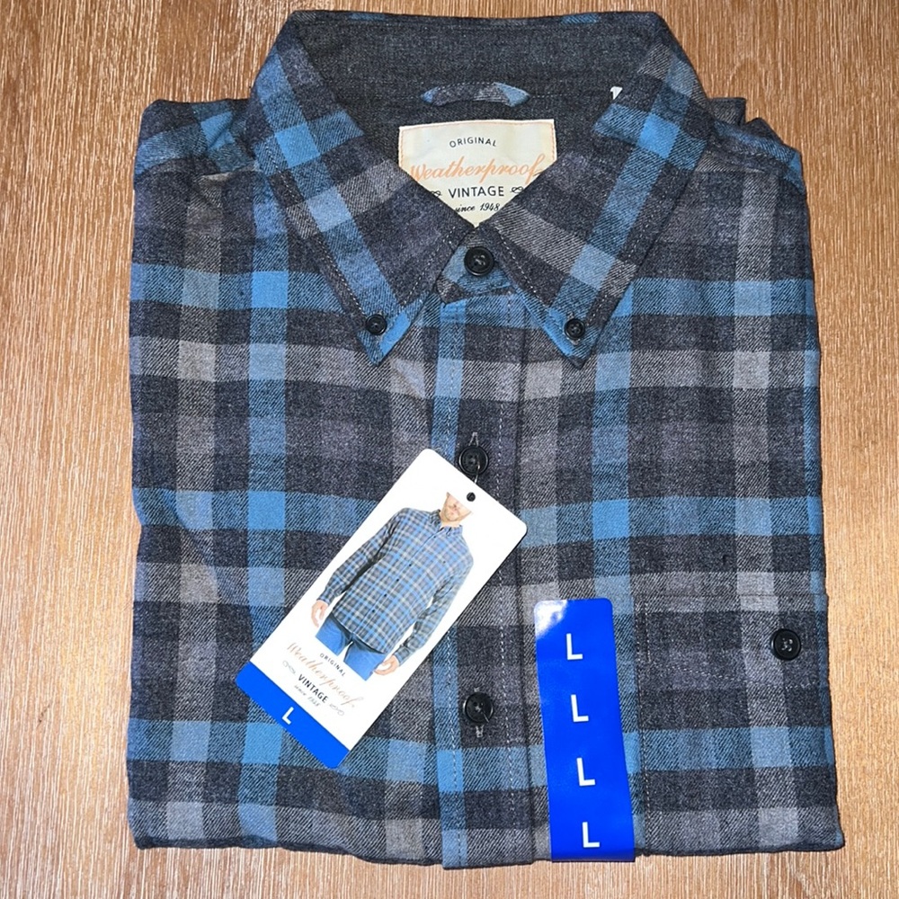 Weatherproof vintage flannel. NWT. Size L.